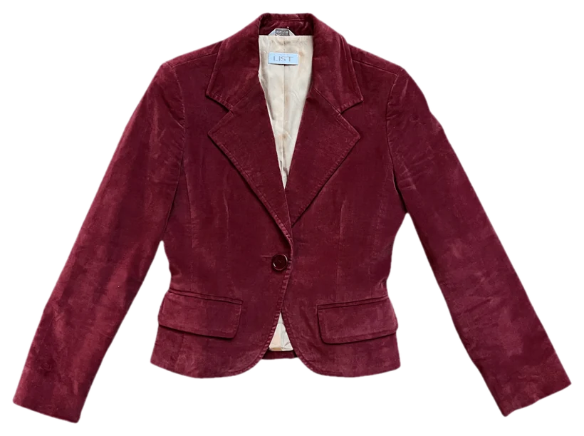 Veste cintrée List bordeaux
