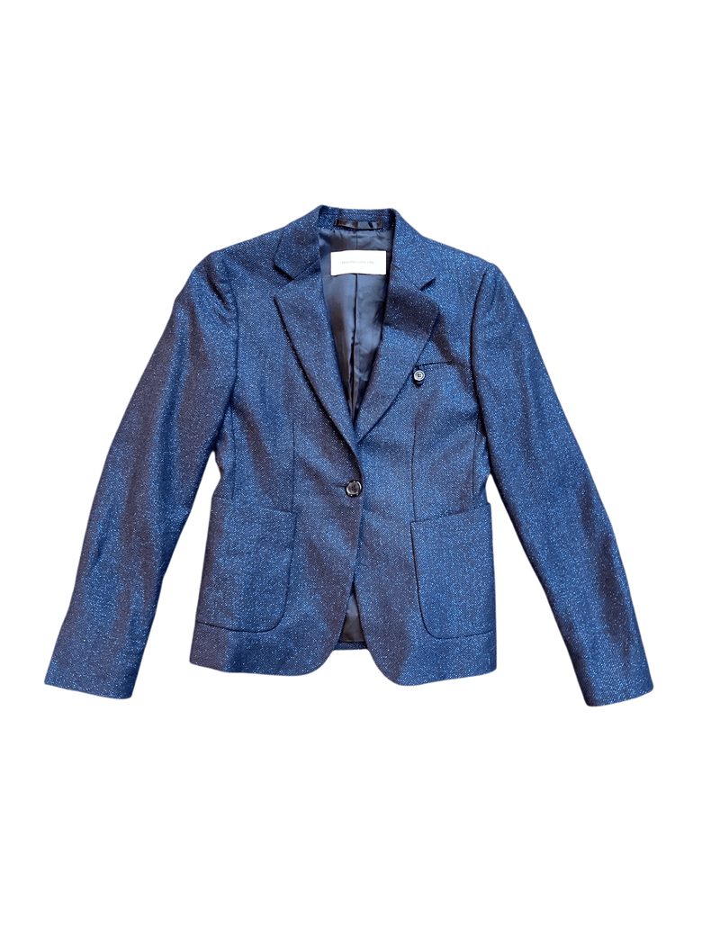 Blazer bleu à paillettes